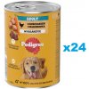 PEDIGREE Adult konzerva 24x400g mokré krmivo pre psov s kuracím mäsom a mrkvou v želé