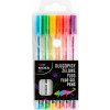 Gélové perá fluo Kidea 6 farieb