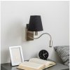 Brilagi Brilagi - LED Nástenná lampa NUBILA 1xE27/25W/230V + LED/3W chróm/čierna BG1556A + záruka 3 roky zadarmo + záruka 3 roky zadarmo