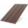 BRYZA strešný podhľad z pevného plastu, dĺžka 3M, šírka 305 mm, hnedá RAL 8017