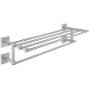 GROHE Start Cube polička na uteráky s držiakom na uterák, dĺžka 600 mm, Supersteel, 41099DC0