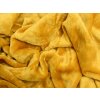 XPOSE® Mikroplyšová plachta Exclusive - horčicová 180x200 cm, Mikroplyš