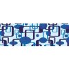 Dimex fototapeta Modré štvorca M-375 | 330 x 110 cm (Vliesová fototapeta | lepidlo zdarma)