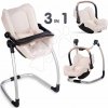 Jedálenská stolička s hojdačkou a autosedačkou Highchair Sandy Maxi Cosi&Quinny Smoby trojkombinácia s bezpečnostným pásom pre 42 cm bábiku