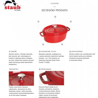 Staub oválny 31 cm 5,5 l