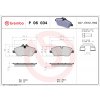Sada brzdových platničiek kotúčovej brzdy BREMBO P 06 034