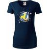 Volejbal lopta v triku - Dámske tričko z organickej bavlny Origin (GOTS) - 2XL ( Tmavomodrá (veľmi tmavá - skoro čierna) )