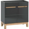 COMAD - Skrinka pod umývadlo 60cm 2 dvierka BALI GRAPHITE 5907611647585