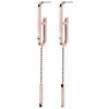 Oliver Weber Minimalistické bronzové náušnice Soriso Crystal Blossoms 23069RG