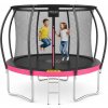 Záhradná trampolína so sieťou 4FIZJO okrúhla 312 cm, max. nosnosť 160 kg