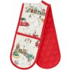 Bavlnená dvojitá kuchynská chňapka Christmas Town – Catherine Lansfield