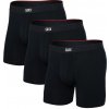 Pánska súprava boxeriek Saxx Vibe Xtra Boxer Brief Fly 3Pk Black