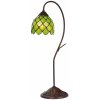 Clayre & Eef Vitrážové stolná lampa Tiffany Fleuron - Ø 28 * 60 cm E14 / max 1 * 40W - Clayre & Eef