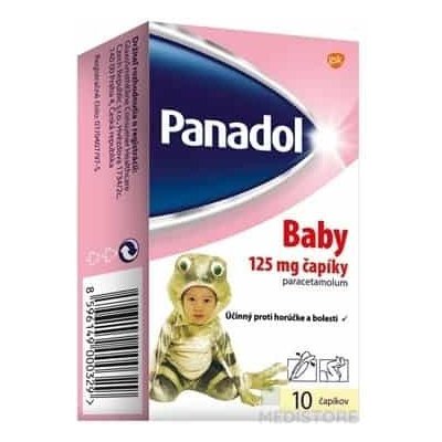 Panadol Baby 125 mg čapíky 1x10 ks