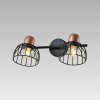 PREZENT 75463 BASKET nástenné svietidlo 340 mm 2xE27/60W,čierna/červená meď