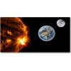 Foto obraz sklo tvrzené Slnečná sústava 100x50 cm