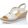 Dámske sandále RIEKER 61916-80 biela S6 39