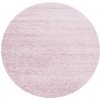 Ayyildiz , Kusový koberec Life Shaggy 1500 pink kruh, 120x120 (priemer) kruh, ružová, obývacia izba