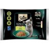 SHEBA Kitten Výber príchutí v omáčke 4x85g krmivo s lososom a kuracím mäsom pre mačiatka