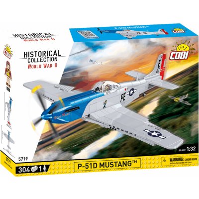 Cobi 5719 World War II Stíhacie lietadlo North American P-51D Mustang