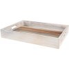 T&G WoodWare Tácka DRIFT, 44x32x6, 5cm, agát, šedá / biela (DOPREDAJ) | TaG WoodWare