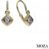 MOZA gold Detské náušnice MG4218 Farba kameňa: Biela