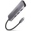 AXAGON HMC-5, USB 3.2 Gen 1 hub, porty 2x USB-A, HDMI, SD/microSD slot, PD 100W, kabel USB-C 20cm