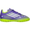 Detské turfy adidas, F50 CLUB TF JR fialová,svetlo zelená,biela 31