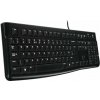 Logitech klávesnica K120, DE, USB, čierna