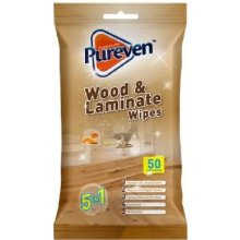 Pureven Wood&Laminate Wipes čistiace obrúsky na drevo 50 ks