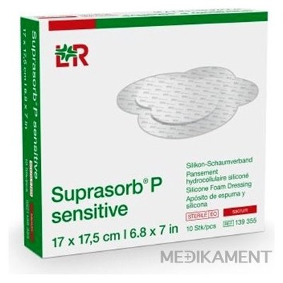 SUPRASORB P SENSITIVE silikónový penový obväz sakrálny 10 ks