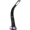 Immax 08973L CORELLA stolová lampa LED 7W 150-450lm 3000-6000K RGB podsvietenie, čierna, strieborná, dotykové ovládanie, nočné podsvietenie, stmievateľné, RGB, CCT