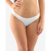 GINA Dámske bavlnené bokové nohavičky brazilky | 16161P - biela, 34/36