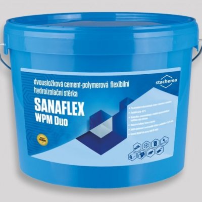 Stachema SANAFLEX WPM DUO Dvojzložková cement-polymérová hydroizolačná  stierka 7 kg od 45,71 € - Heureka.sk