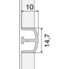 Effector Lišta ku keramike A82 Striebro 2.70 m EF3K01838
