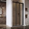 Ravak ASDP3-100 198 trojdielné sprchové dvere, black+transparent 97 - 101 x 198 cm, black, 00VA03R2Z1