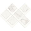 Cersanit OBKLAD MOZAIKA SILVER WISH WHITE SATIN 29,7X37,2 cm 1ks