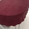 Biante Veľký zamatový oválny obrus Velvet Premium SVP-010 Tmavo vínový 180x260 cm