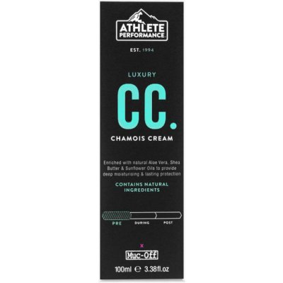 Muc-off Chamois Cream 100 ml (Muc-Off Luxury Chamois Cream je díky svému složení určen zejména k hloubkové hydrataci pokožky a zajištění absolutní ochrany a komfortu při dlouhých j)
