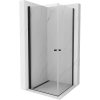 Mexen Pretoria Duo sprchovací kút 80 x 80 cm, priehľadný, čierny - 852-080-080-70-00-02