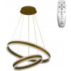 NEDES J4317/G Závesné LED svietidlo 135W, 3000K-6500K, 9000lm, IP20, diaľkový ovládač, stmiev., zlatá