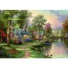 Schmidt Puzzle 1500 Dom pri jazere