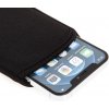 AppleMix Puzdro pre Apple iPhone Xr / 11 / 12 / 12 Pro - zaťahovacie - neoprén - čierne