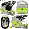 Fox Yth V1 Collect helmet detská prilba, šedo žltá, YL