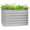 Blumfeldt Blum High Grow Straight, vyvýšený záhon, 100x60x100cm, 600l, oceľ (GDMB4-HighGro100-Sil)