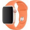 eses Základný silikónový remienok pre Apple Watch 38 mm/40 mm/41 mm/42 mm - veľkosť S/M Farba: oranžová