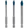 BOSCH 3-dielna sada vrtákov EXPERT HardCeramic HEX-9 5, 6, 8 mm 2608900595