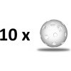 Florbalová loptička TRIX IFF - biela - 10 ks