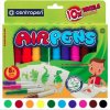 Centropen Foukací fixy Airpens NA TEXTIL 10 barev 8 šablony
