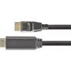 PYTHON Kabel Python DisplayPort 1.4 na HDMI 2.0 Nylong. černá 2m